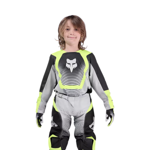 Jersey und pant Youth Kit FOX 180 Collect Grey Yellow