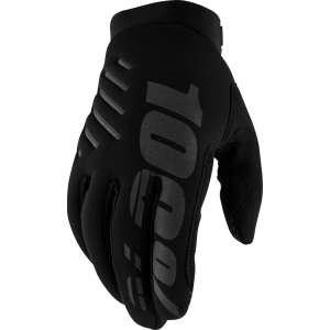 Winter Handschuhe 100% Brisker Black Grey Woman