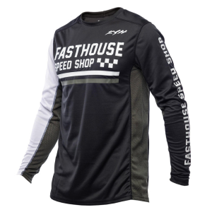 Trikot Fasthouse Grindhouse Hudson Black White
