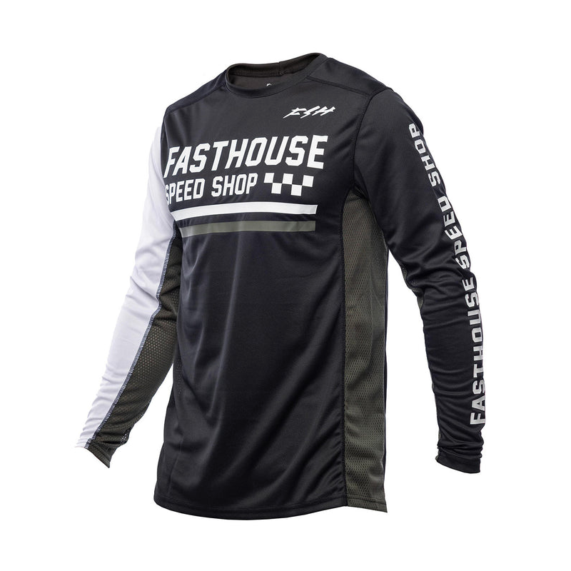 Jersey Fasthouse Grindhouse Hudson Black White