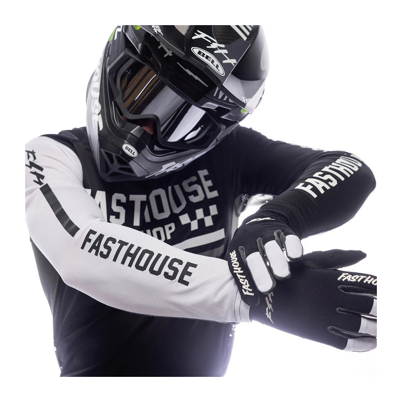 Guanti Fasthouse Speed Style Hudson Black White