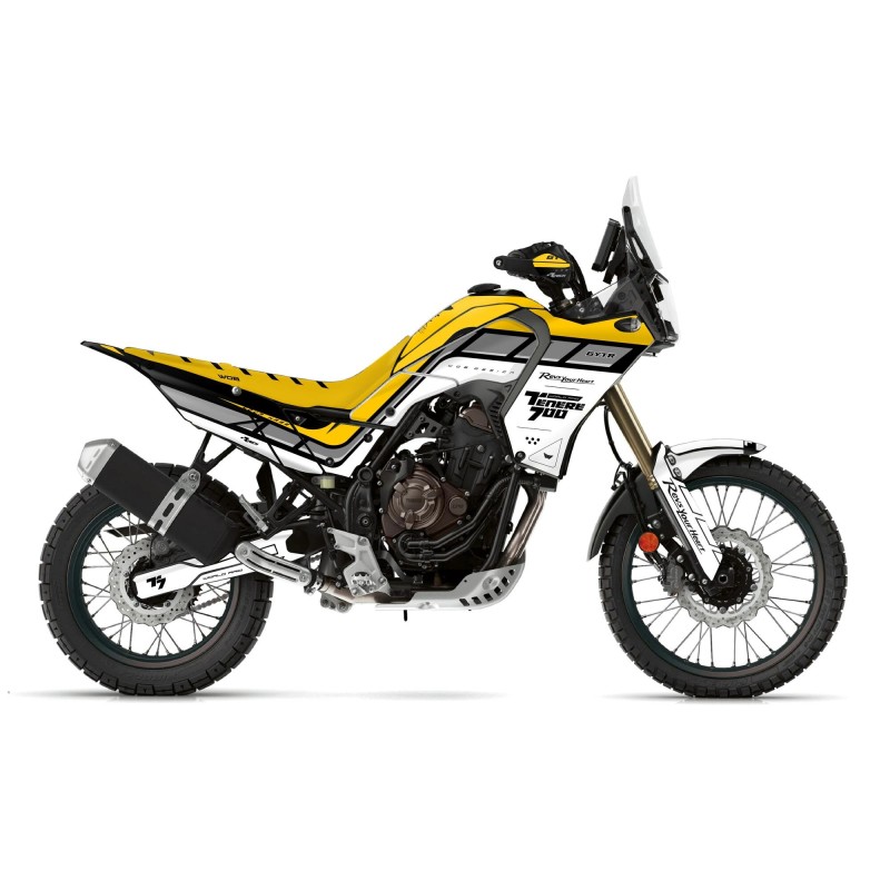Kit Autocollants “Homeland Yellow” Yamaha Ténéré 700 - World Raid - Rtech restyling revolution T7