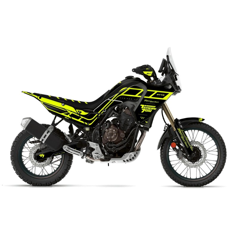 Kit Autocollants “Homeland Fluo” Yamaha Ténéré 700 - World Raid - Rtech restyling revolution T7