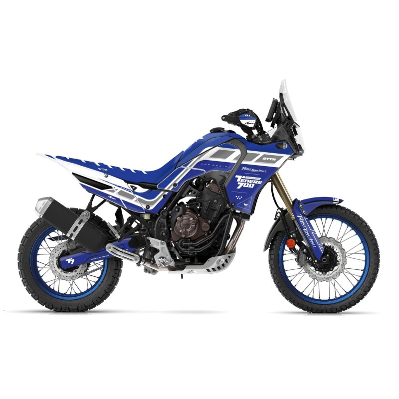 Kit Autocollants “Homeland Blue” Yamaha Ténéré 700 - World Raid - Rtech restyling revolution T7