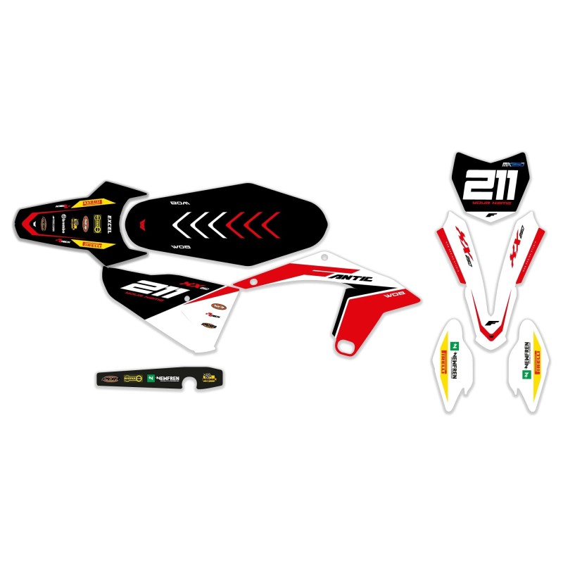 Graphics Kit Fantic “Replica White”