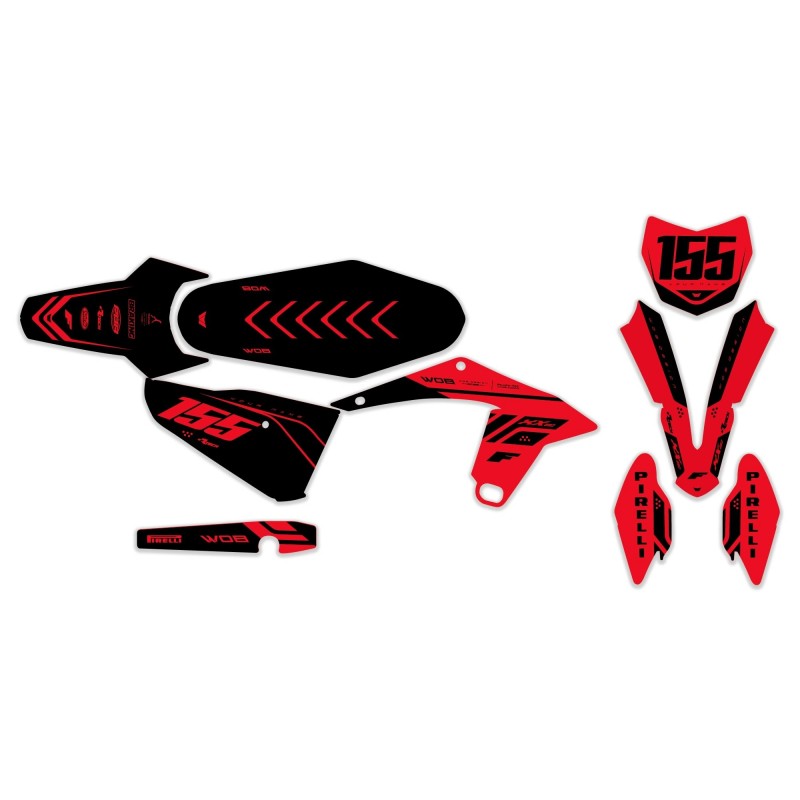 Graphics Kit Fantic “Racing Red”