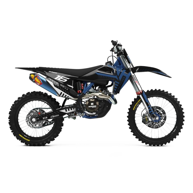 Kit Autocollants Husqvarna "Mid Blue