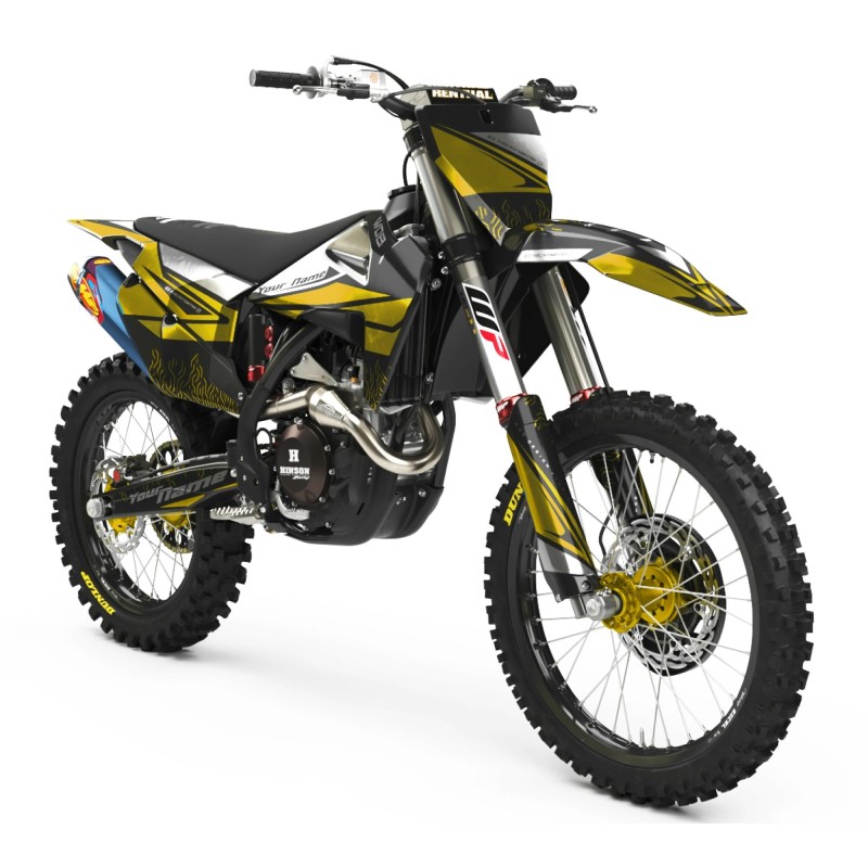 Graphics Kit Husqvarna "Full Chrome Gold