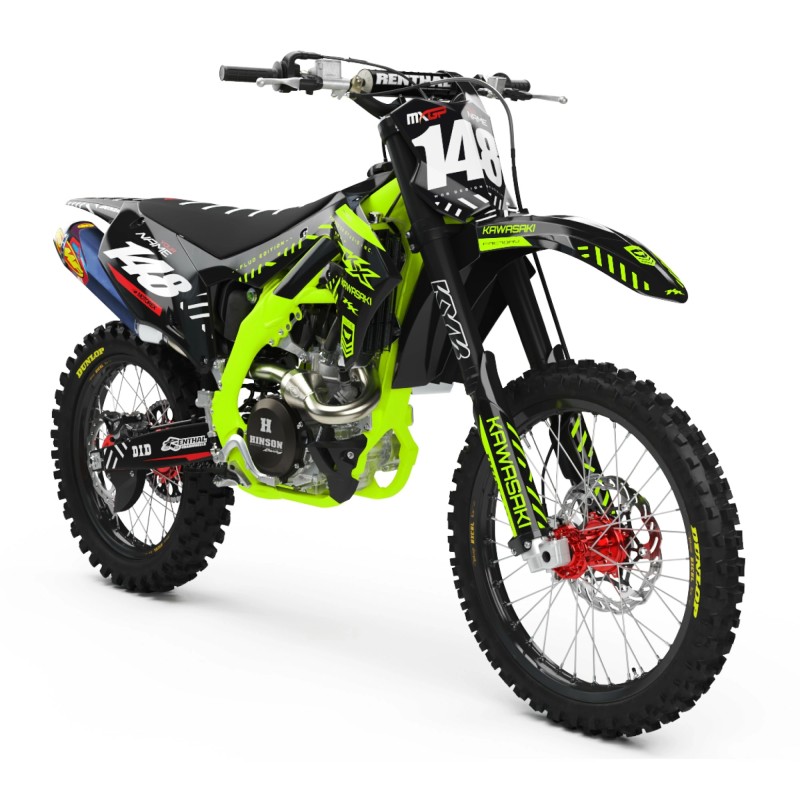 Kit Autocollants Kawasaki “Yellow Fluo 2.0”