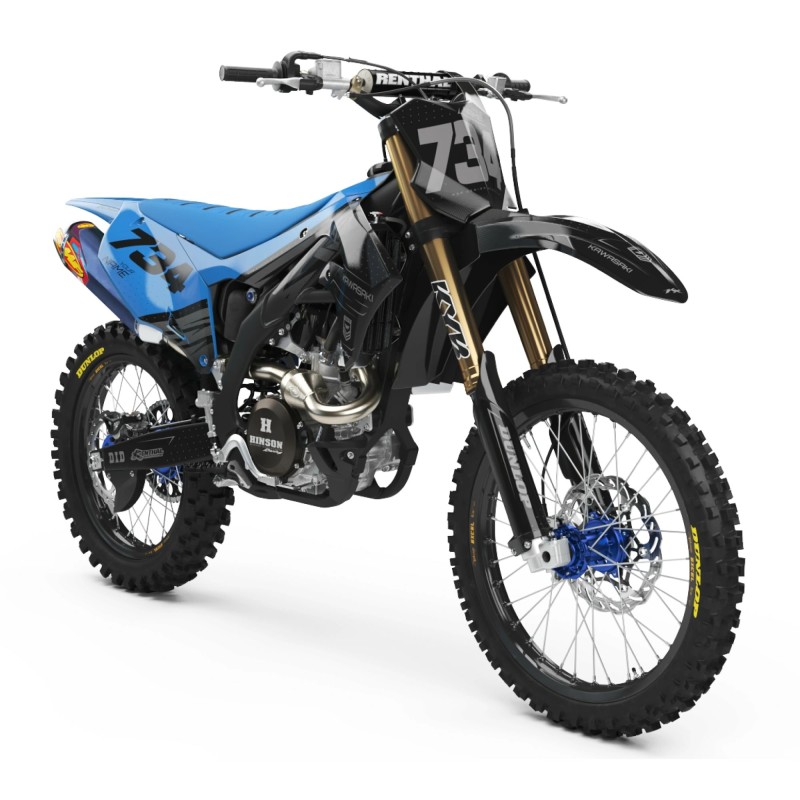 Dekorset Kawasaki “Split Blue”