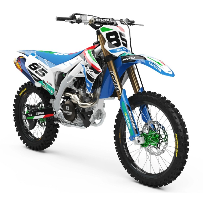 Kit Autocollants Kawasaki “Italy Blue”