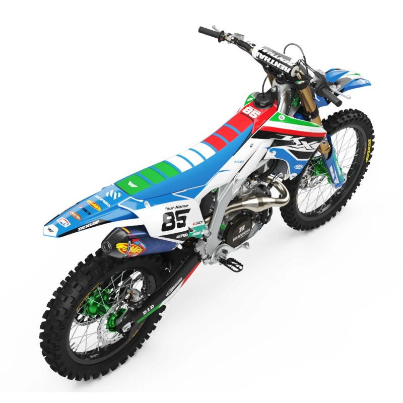 Kit Autocollants Kawasaki “Italy Blue”