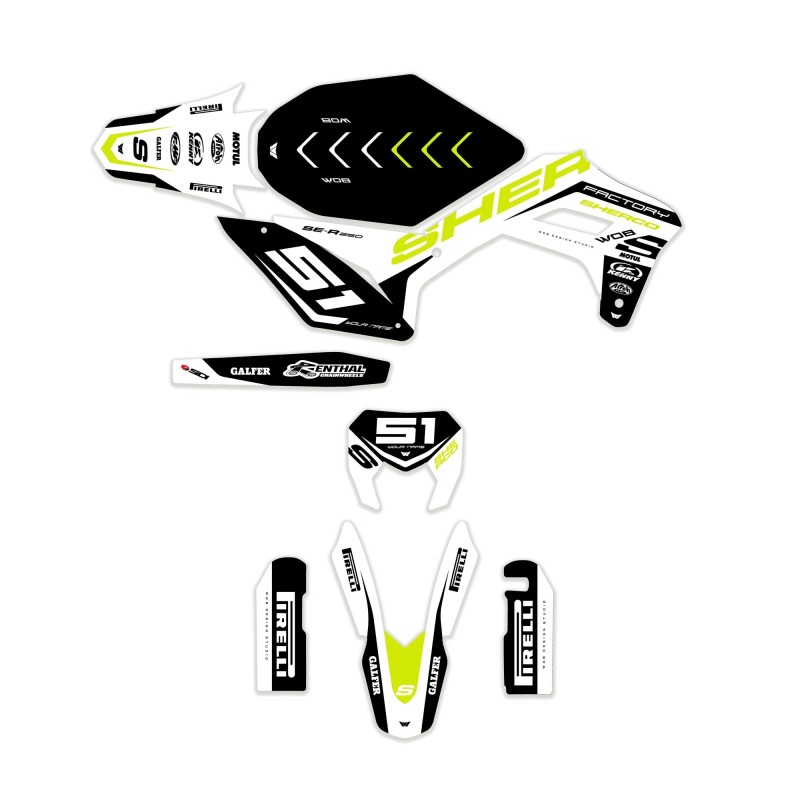 Kit graphique Sherco “Replica White”
