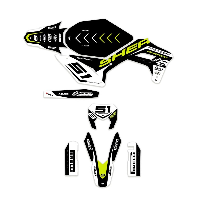 Grafiche WOB Sherco “Replica Black”
