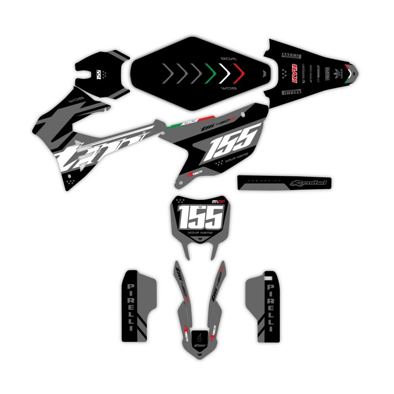 Kit Autocollants TM “Racing Gray”