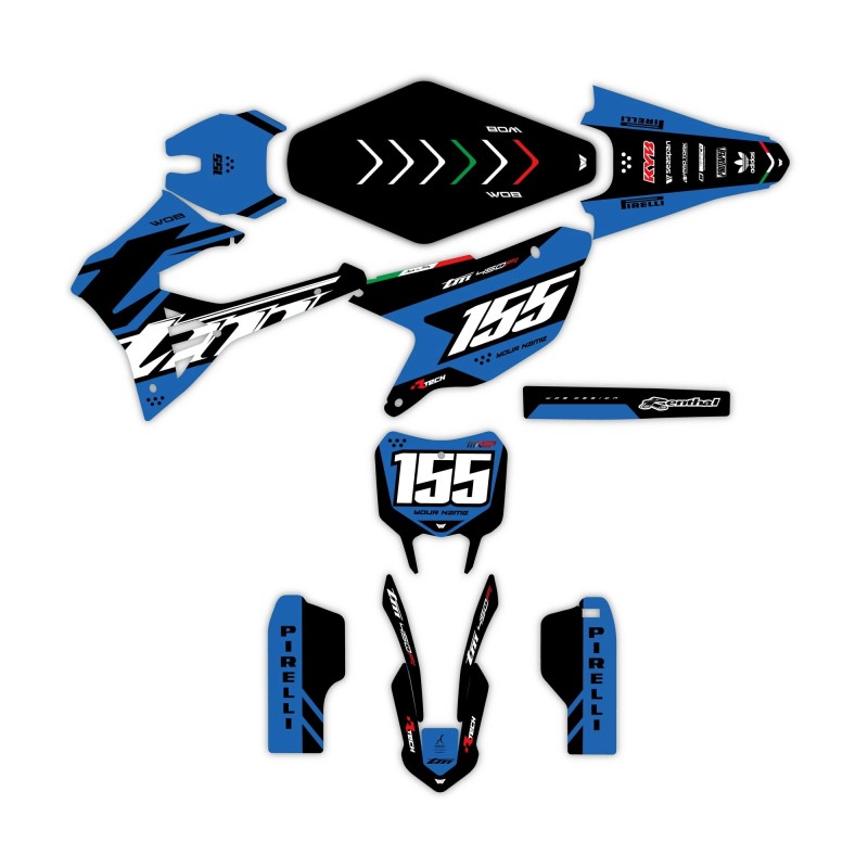 Kit Autocollants TM “Racing Blue”
