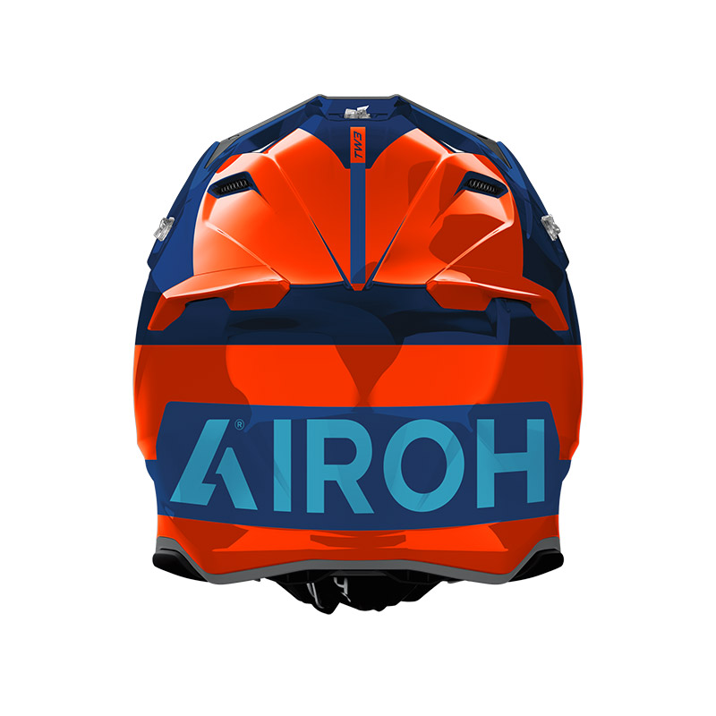 Casco Airoh Twist 3 Fancy Orange Blue Gloss
