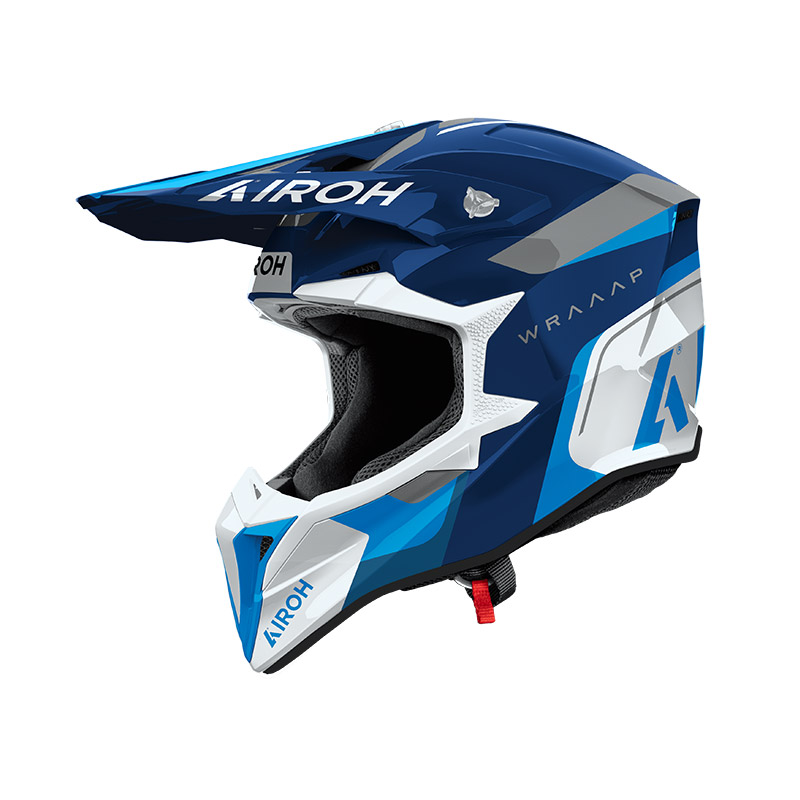 Helmet Airoh Wraaap Conquer Blue Gloss