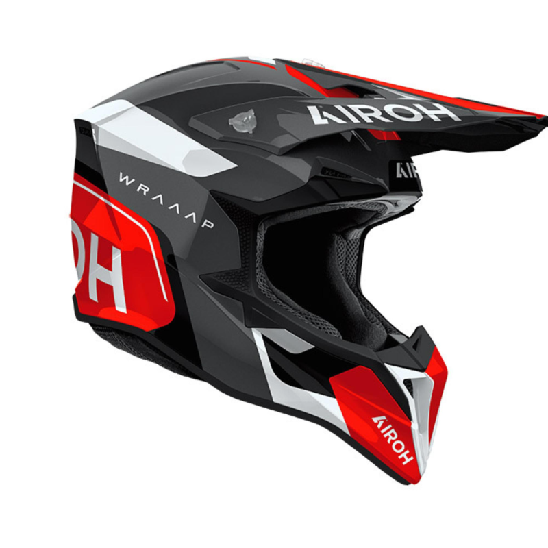 Casco Airoh Wraaap Conquer Red Gloss