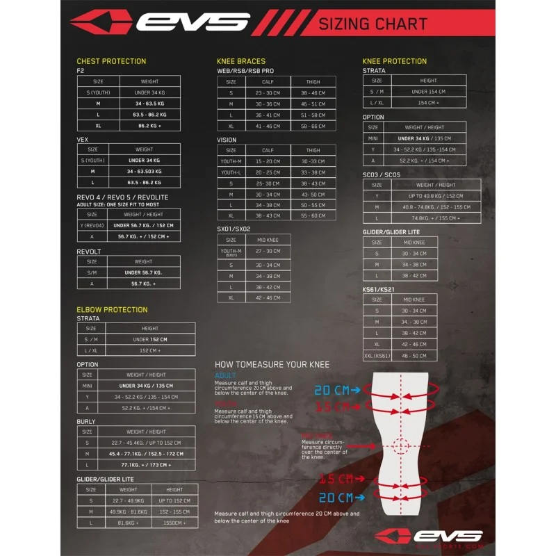 Sottoginocchiera cross I enduro EVS 527