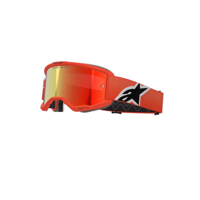 Masque Alpinestars Vision 5 Corp Orange Red Mirror