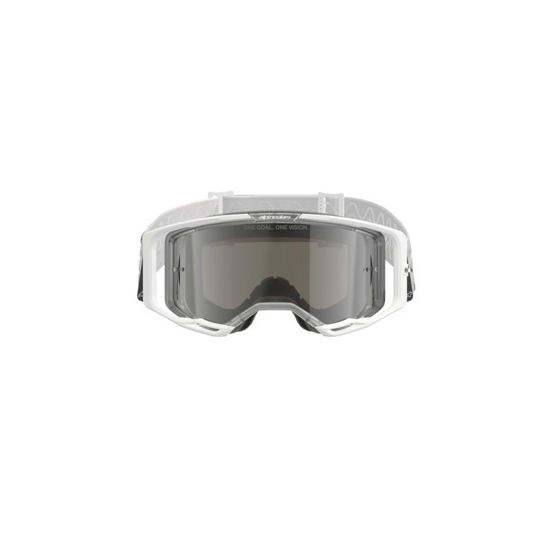 Maschera Alpinestars Vision 8 Corp White Mirror Silver