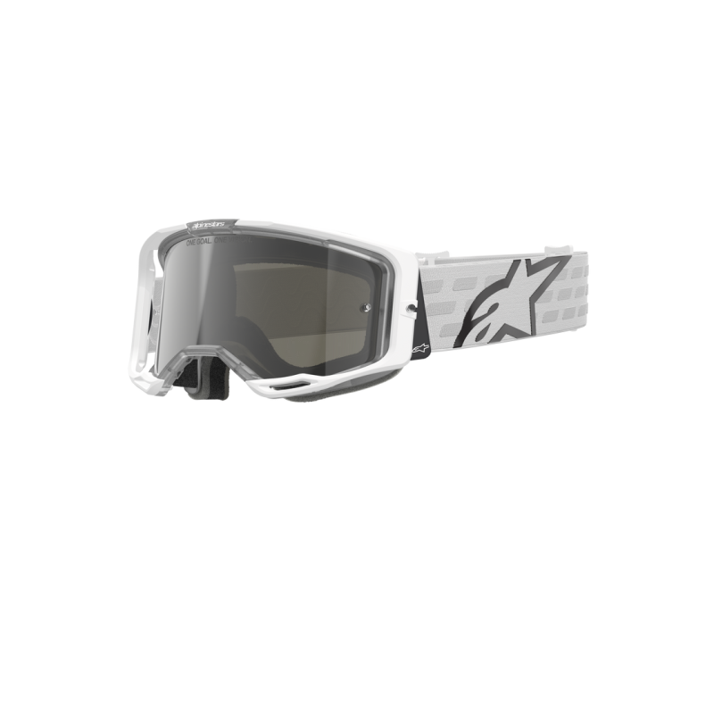 Maschera Alpinestars Vision 8 Corp White Mirror Silver