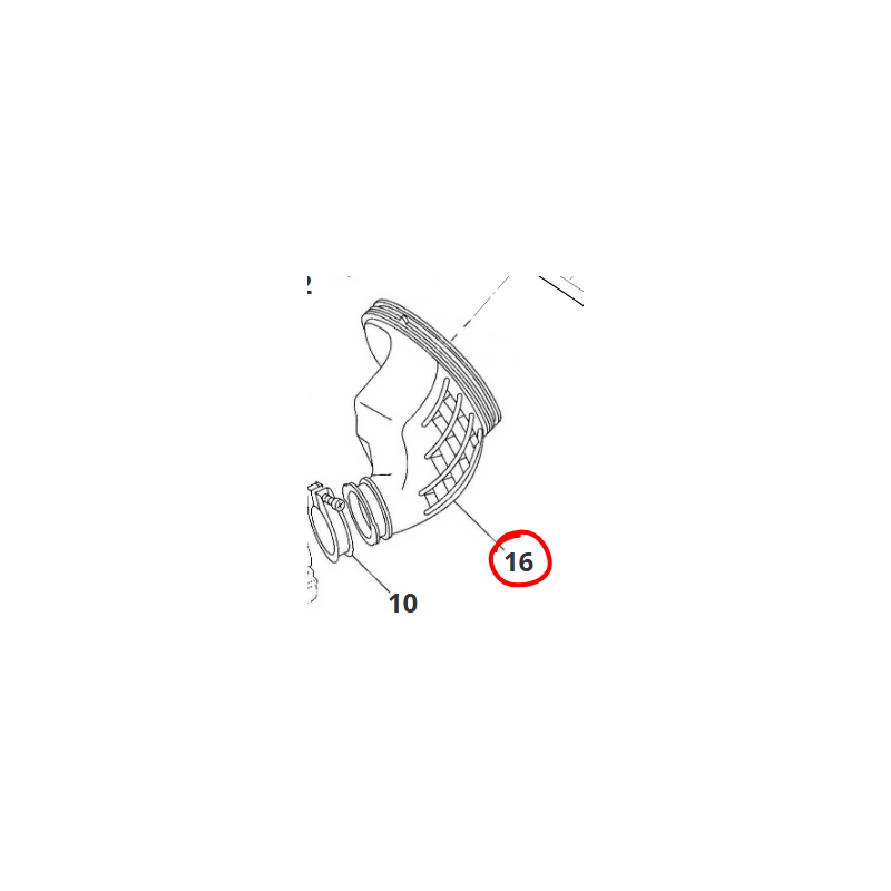 Manicotto di aspirazione | YZ 125 / Fantic XX 125 21