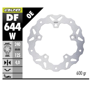 Disco freno posteriore Galfer 240mm | Kove 800