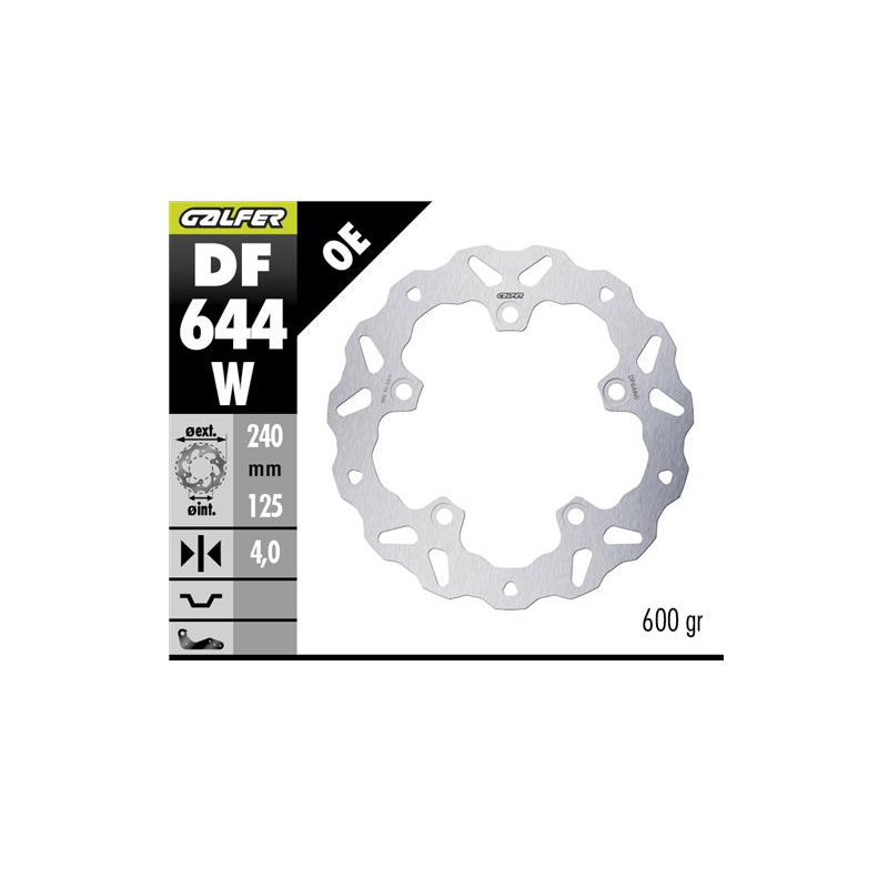 Disco freno posteriore Galfer 240mm | Kove 800