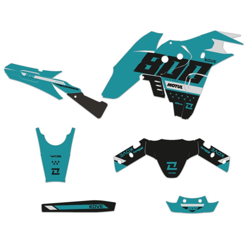 Kit grafiche “Heritage Teal” Kove 800