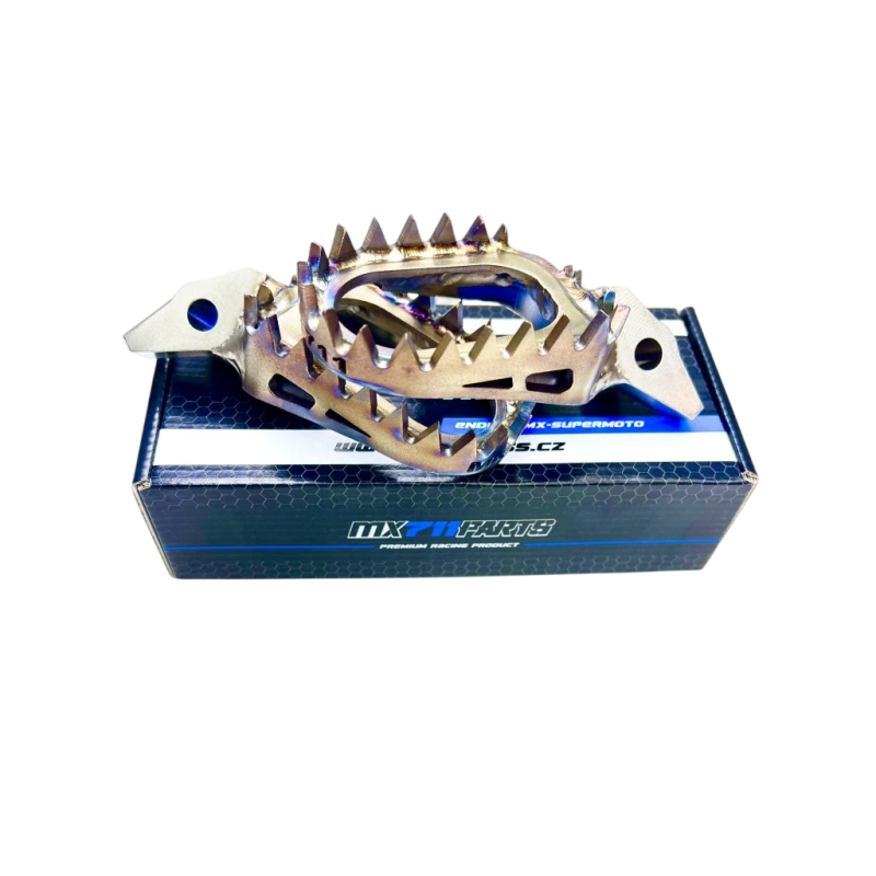 Stainless steel footpegs evolution MX711 | Ducati Desmo 450