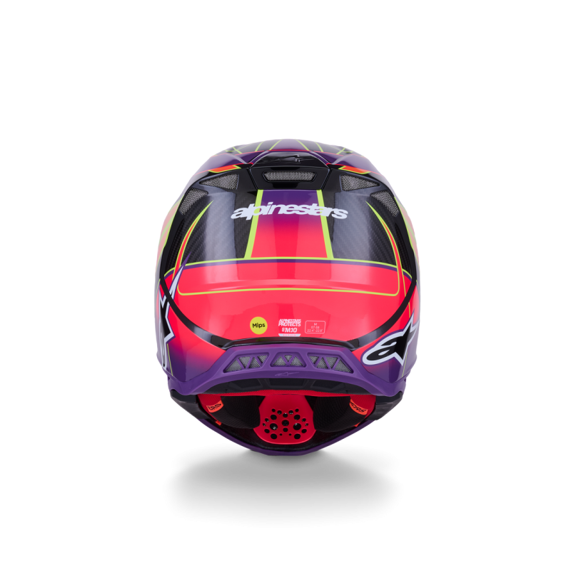 Helmet Alpinestars SM10 Pink Violet Yellow Fluo Glossy