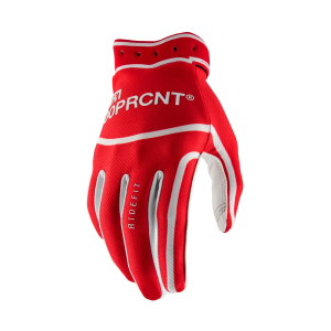 Gloves 100% Ridefit 2026 White Red