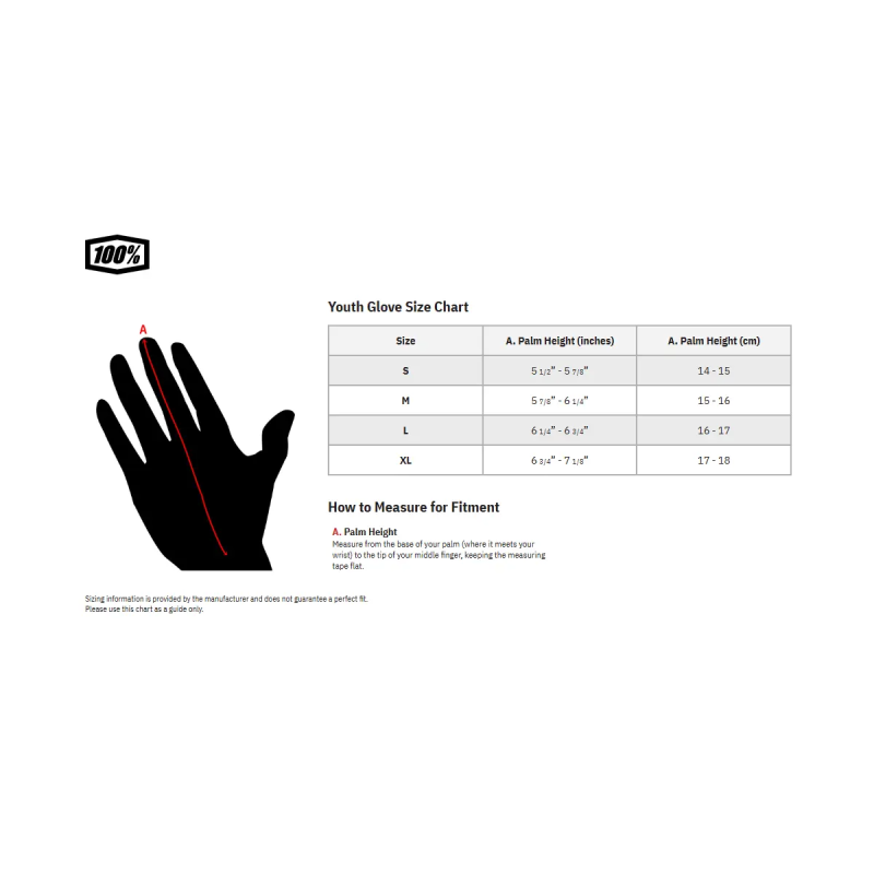 Handschuhe 100% Youth Itrack Black Fluo Yellow
