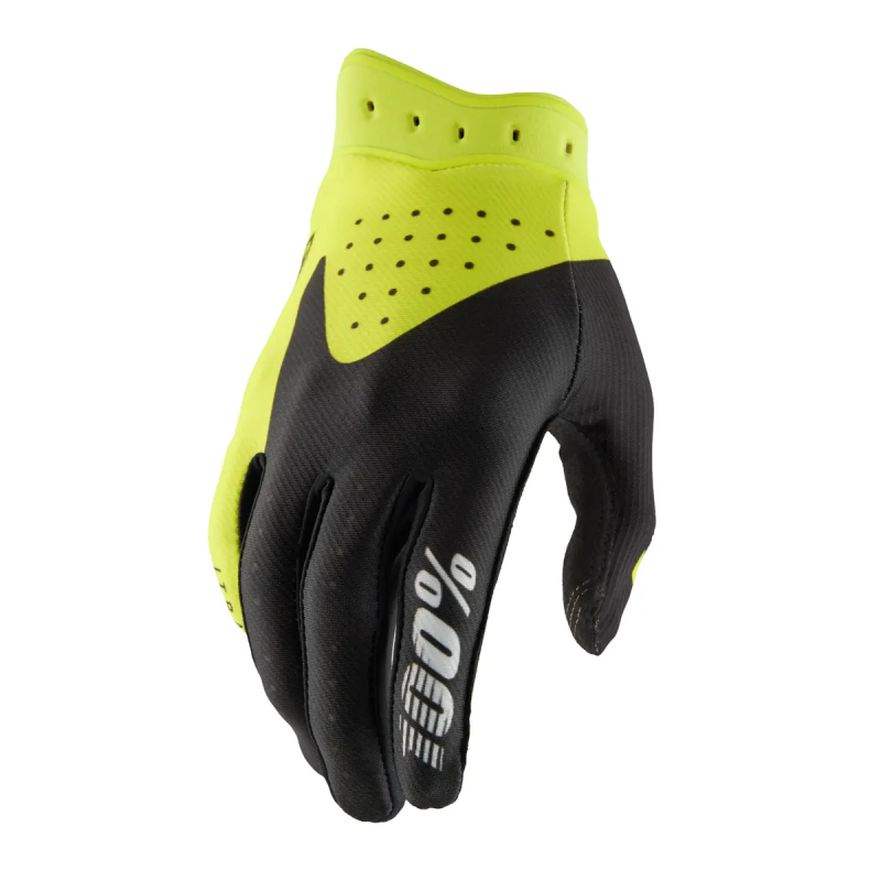 Gants 100% Youth Itrack Black Fluo Yellow