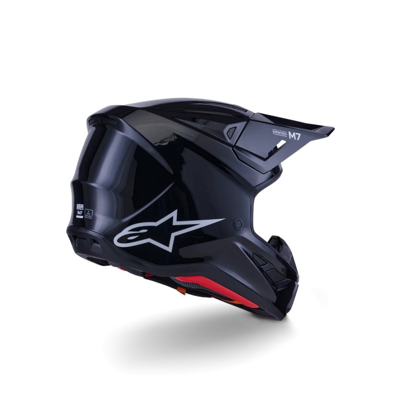 Casco Alpinestars SM7 Solid Black Glossy