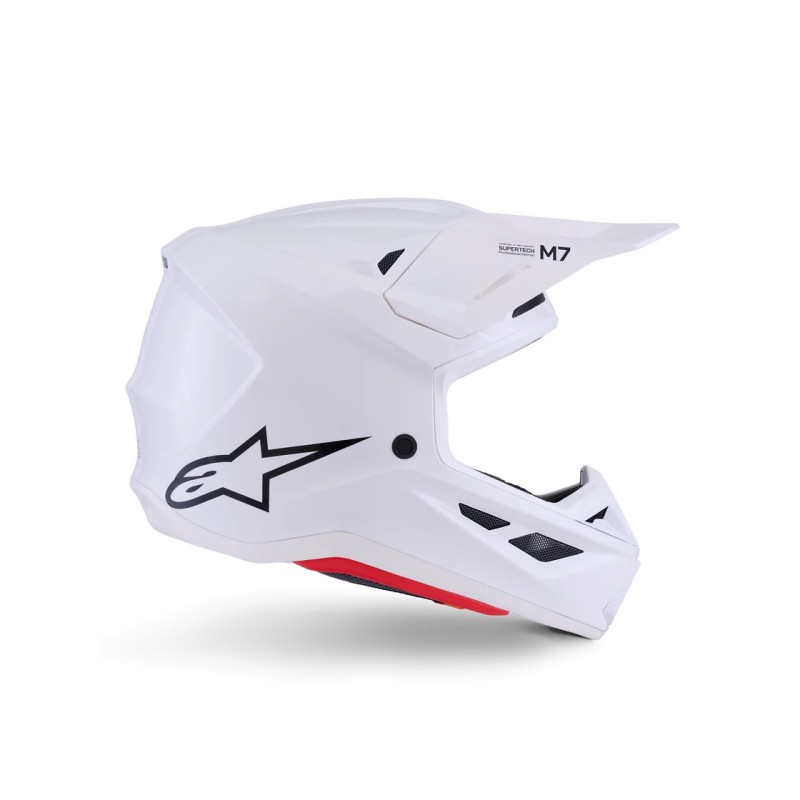 Helm Alpinestars SM7 Solid White Glossy
