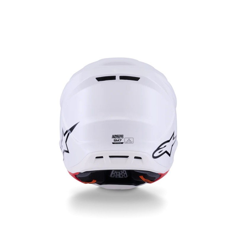 Casque Alpinestars SM7 Solid White Glossy