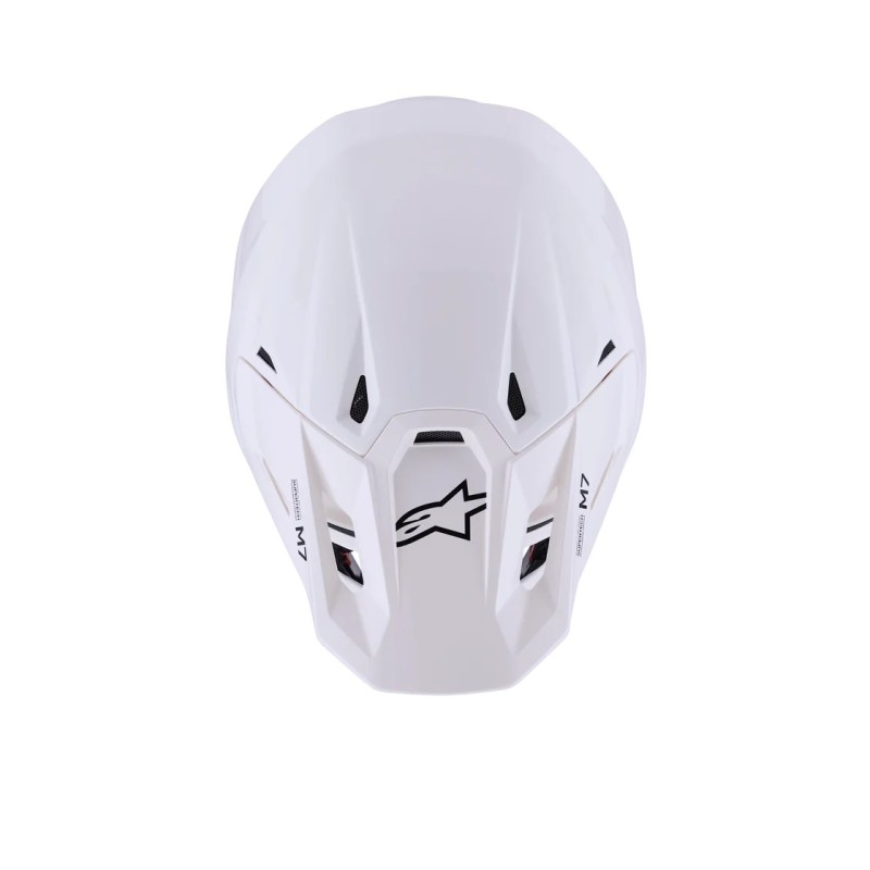 Helm Alpinestars SM7 Solid White Glossy