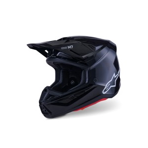 Helm Alpinestars SM7 Solid Black Glossy
