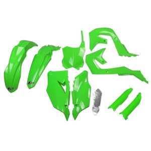 Full Plastic kit Ufo Kawasaki green | Kawasaki KXF 450 19-23 KXF 250 21-24