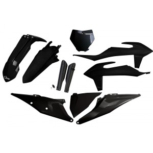 Full Plastikset Ufo schwarz | KTM SX-SXF 19-22 EXC-EXF 20-23