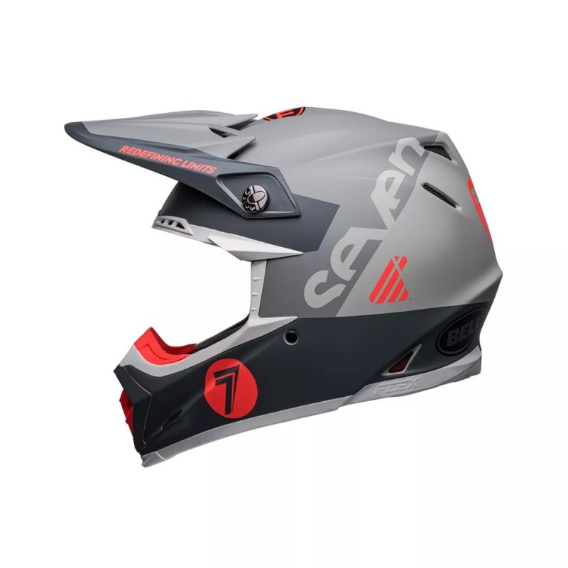 Casco Bell Moto-9S Flex Seven Vanguard CHARCOAL/ARANCIO OPACO (Taglia S)