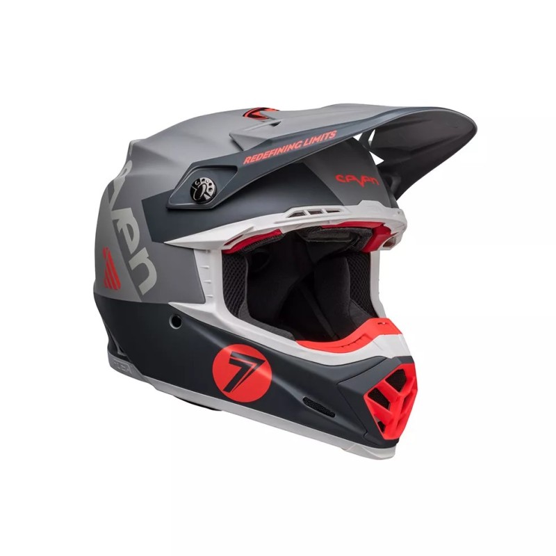 Casco Bell Moto-9S Flex Seven Vanguard CHARCOAL/ARANCIO OPACO (Taglia S)
