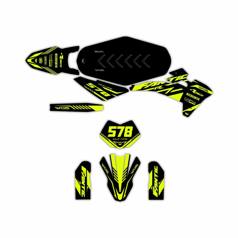Kit grafiche Fantic “Racing Giallo Fluo”