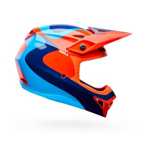 Youth Helmet BELL MX-10 Mips Wave orange blue