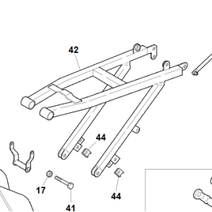 HM rear frame - Vent 50 models up to 2022
