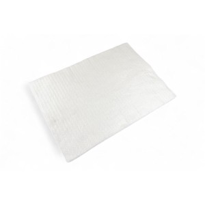 Komprimiertes Stück aus weißem Nadelfilz 500 x 350 x 10 mm