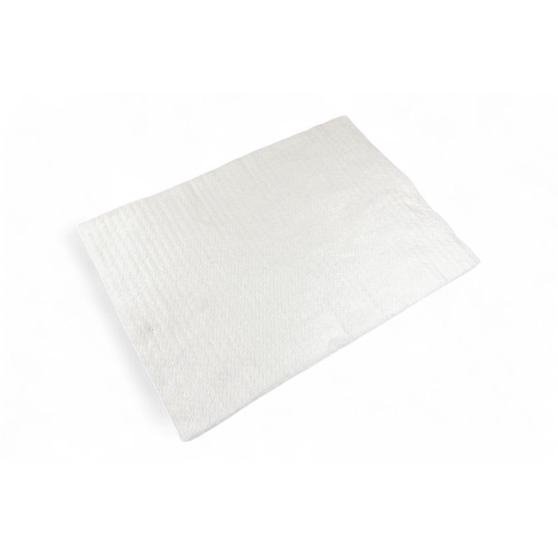 Pièce compressée en matériau blanc aiguilleté 500 x 350 x 10 mm